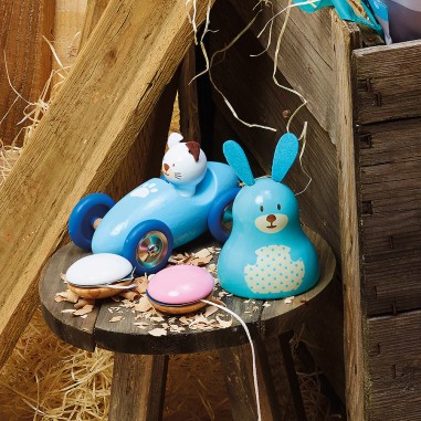 Voiture en bois Boizoos, Mariette la minette - Petits bolides - Vilac