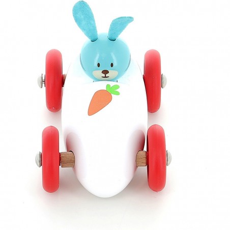 Voiture en bois Boizoos, Raoul le lapin - Petits bolides - Vilac