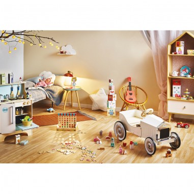 Voiture à pédales, Ivoire - Porteurs voitures métal - Vilac