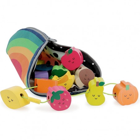 Perles en bois, Tutti frutti - Andy Westface - Premières découvertes - Vilac
