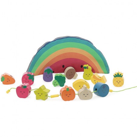 Perles en bois, Tutti frutti - Andy Westface - Premières découvertes - Vilac