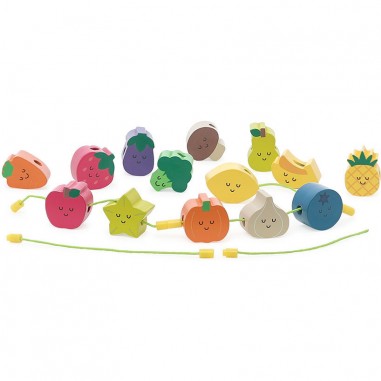 Perles en bois, Tutti frutti - Andy Westface - Premières découvertes - Vilac