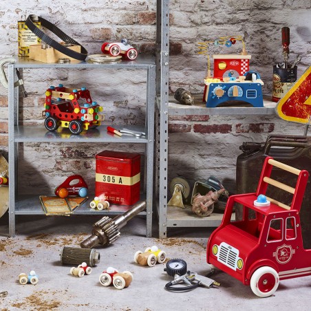 Chariot de marche, Camion de pompiers - Animaux à bascule bébé & Jouets à bascule - Vilac