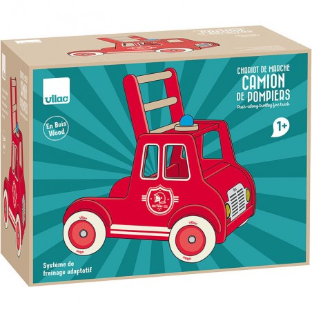 Chariot de marche, Camion de pompiers - Animaux à bascule bébé & Jouets à bascule - Vilac
