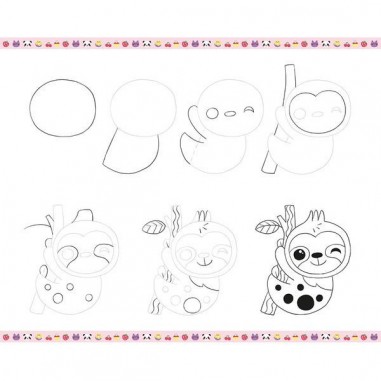 Step by step Drawing Kawaï - Loisirs créatifs - Janod