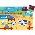 Puzzle 24 pièces "Les Vaches à la Ferme" - Djeco