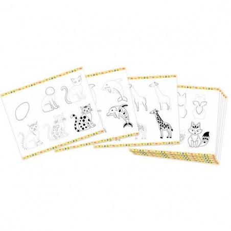 Step by step Drawing Animaux - Loisirs créatifs - Janod