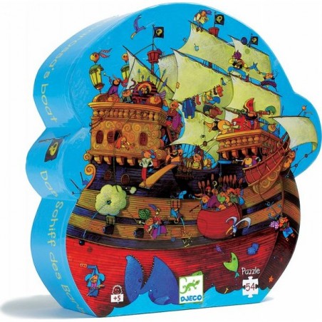 Puzzle Djeco 54 pièces - Le bateau de pirates