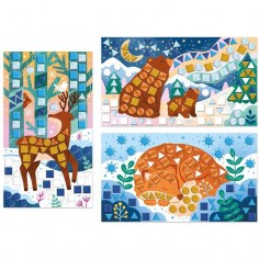 Mosaïques Bel Hiver : Mosaïque & Gommettes - Janod 2