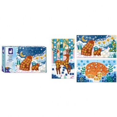 Mosaïques Bel Hiver : Mosaïque & Gommettes - Janod