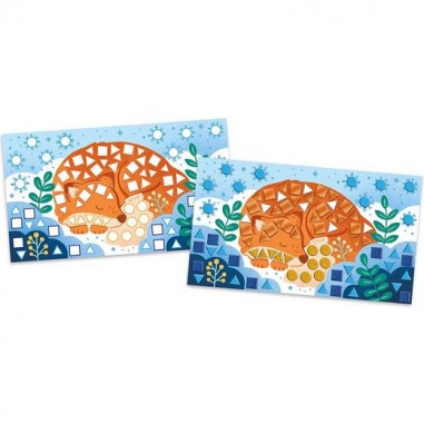 Mosaïques Bel Hiver : Mosaïque & Gommettes - Janod