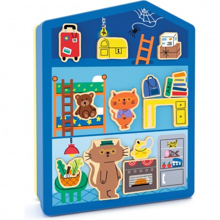 Jeu magnétique Maison InZeHouse - Inzebox Djeco