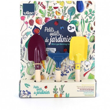 Petits outils de jardinier : Pelle Râteau - Outils De Jardinage Enfant En Bois - Vilac
