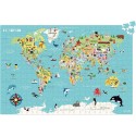 Carte du Monde puzzle 500 pièces - Dès 8 ans - Vilac