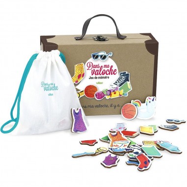 Jeu de mémoire Dans ma valoche - Jeu de société enfant - Vilac