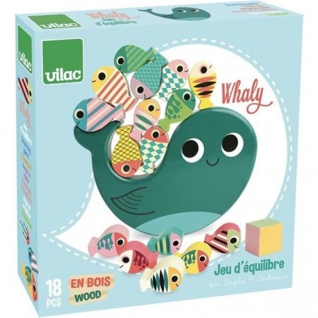 Whaly by Ingela Arrhenius, Jeu d'équilibre en bois - Vilac