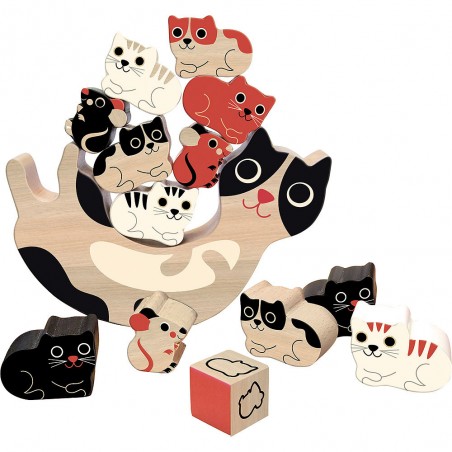 Catiminy by Ingela Arrhenius, Jeu d'équilibre en bois - Vilac