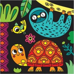 Coloriage velours Djeco - Dans le noir il y a ... 2