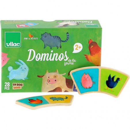 Dominos de la ferme - Jeu de société éducatif - Vilac