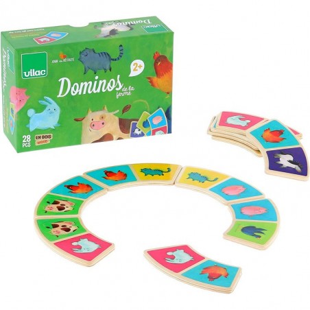 Dominos de la ferme - Jeu de société éducatif - Vilac