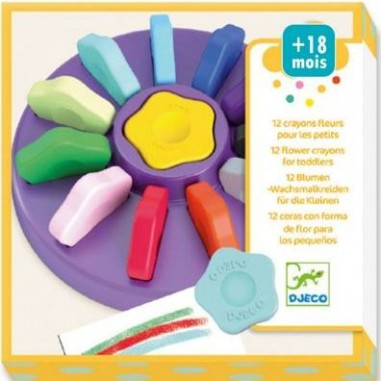Crayons de couleurs "Fleurs" - Djeco