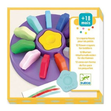 Crayons de couleurs "Fleurs" - Djeco
