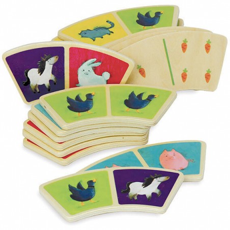 Dominos de la ferme - Jeu de société éducatif - Vilac