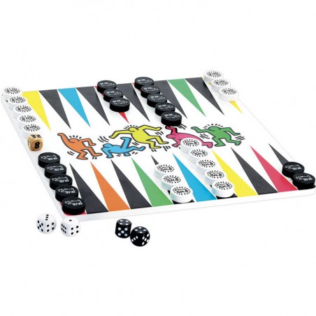 Jeu de dames et backgammon Keith Haring - Vilac