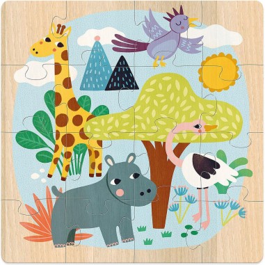 Puzzles Animaux du monde - Puzzle en bois - Vilac