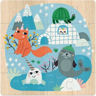 Puzzles Animaux du monde - Puzzle en bois - Vilac