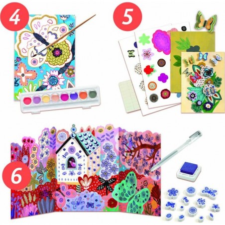 Coffret d'activités créatives Djeco - Flower Box