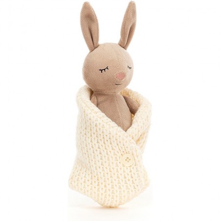 Peluche lapin endormi Cosy de - 18cm - Jellycat