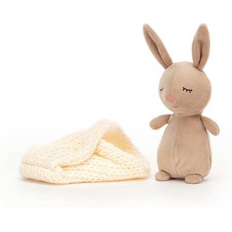 Peluche lapin endormi Cosy de - 18cm - Jellycat