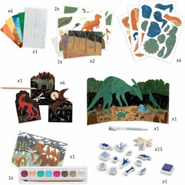 Coffret d'activités créatives Djeco - Dino Box