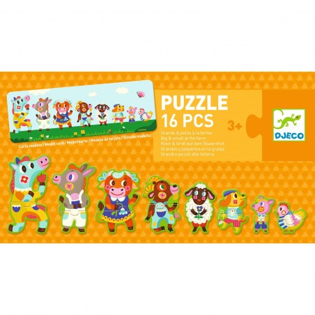 Puzzle Grands & petits à la ferme - Jeu éducatif - Djeco