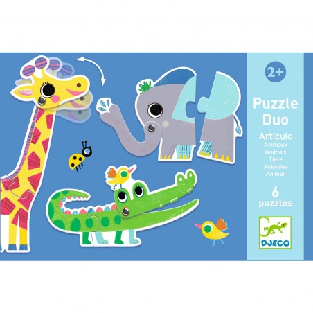 Puzzle Articulo Animaux - Jeu éducatif - Djeco