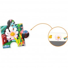 Puzzle d'observation Crazy Town 200 pièces - Djeco 2