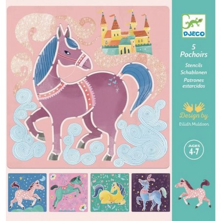 Pochoirs Djeco - Chevaux