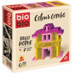 Mini box rose jaune violet 40 briques - Bioblo 2