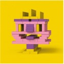 Mini box rose jaune violet 40 briques - Bioblo