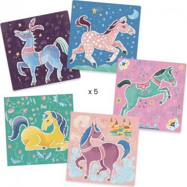 Pochoirs Djeco - Chevaux