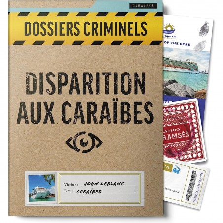 Dossiers Criminels - Disparition Aux Caraïbes - Jeux de société - Platonia Games