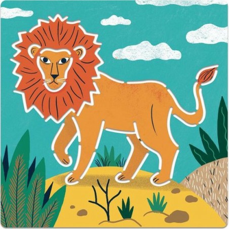 Pochoirs Djeco - Animaux Sauvages