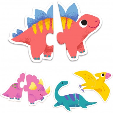 Puzzle duo - Dinos - Djeco