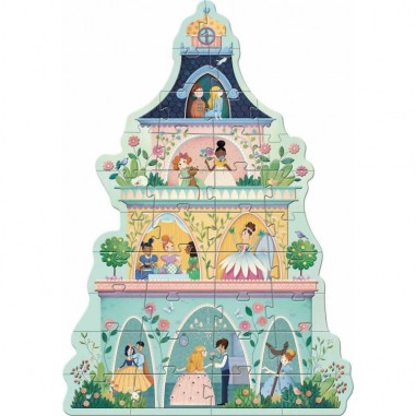 Puzzle géant 36 pièces "La tour des princesses" - Djeco