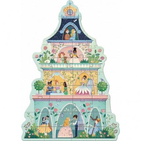 Puzzle géant Djeco 36 pièces - La tour des princesses