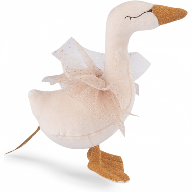 Cygne hochet crème - La petite école de danse - Moulin Roty