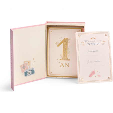 Cartes Mes 12 premiers mois - 30 cartes - La petite école de danse - Moulin Roty
