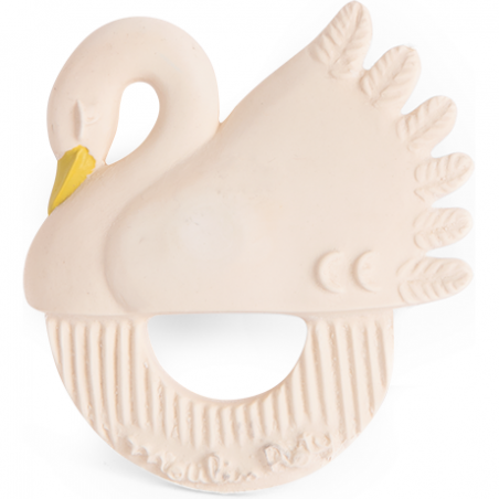 Hochet anneau de dentition caoutchouc Cygne - La petite école de danse - Moulin Roty