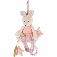 Peluche d'activités à suspendre Souris - La petite école de danse - Moulin Roty 2